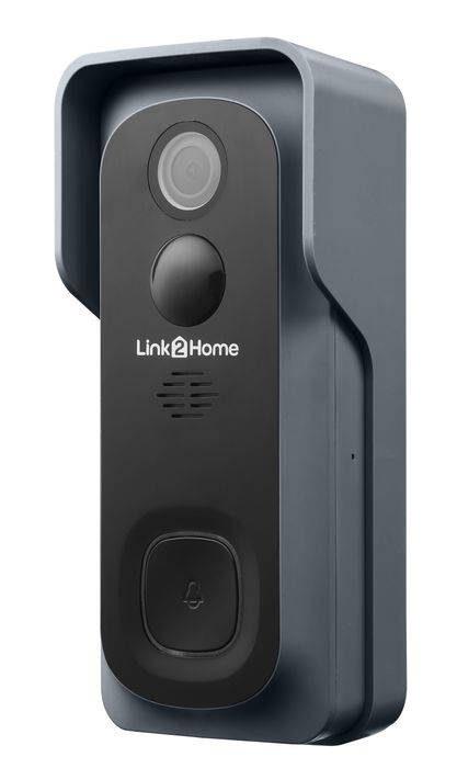 Link2Home Wireless Smart Video Doorbell BellBattery with Motion Detection, 2-Way Audio, WiFi, Voice Control & Wide-Angle Camera